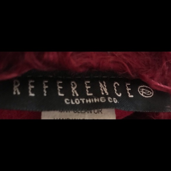 Reference Clothing Maroon Corduroy Zip Up Vest - Picture 6 of 6